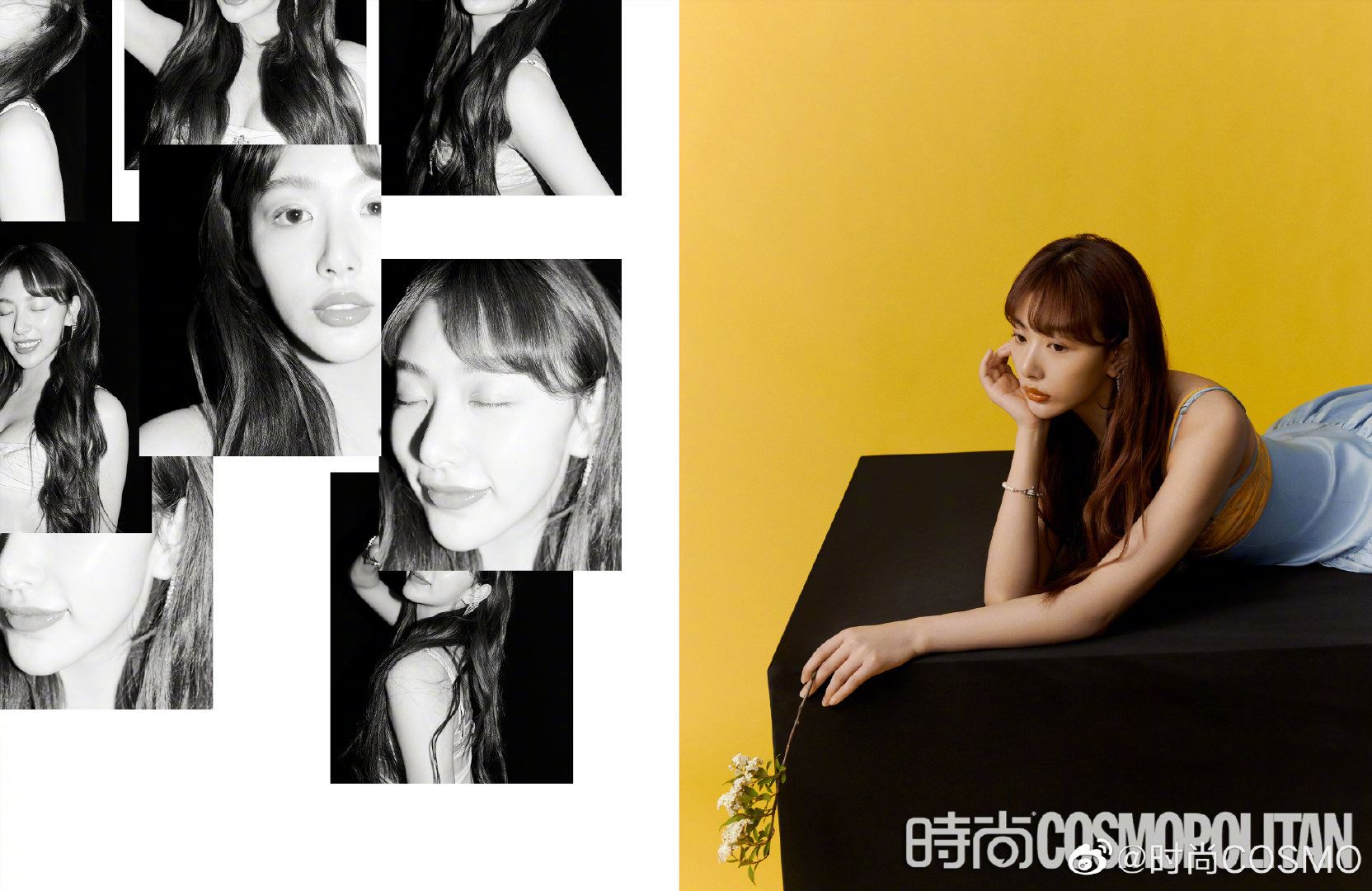 《青春有你2》前九训练生杂志大片曝光！ 虞书欣露肩刘雨昕展侧颜