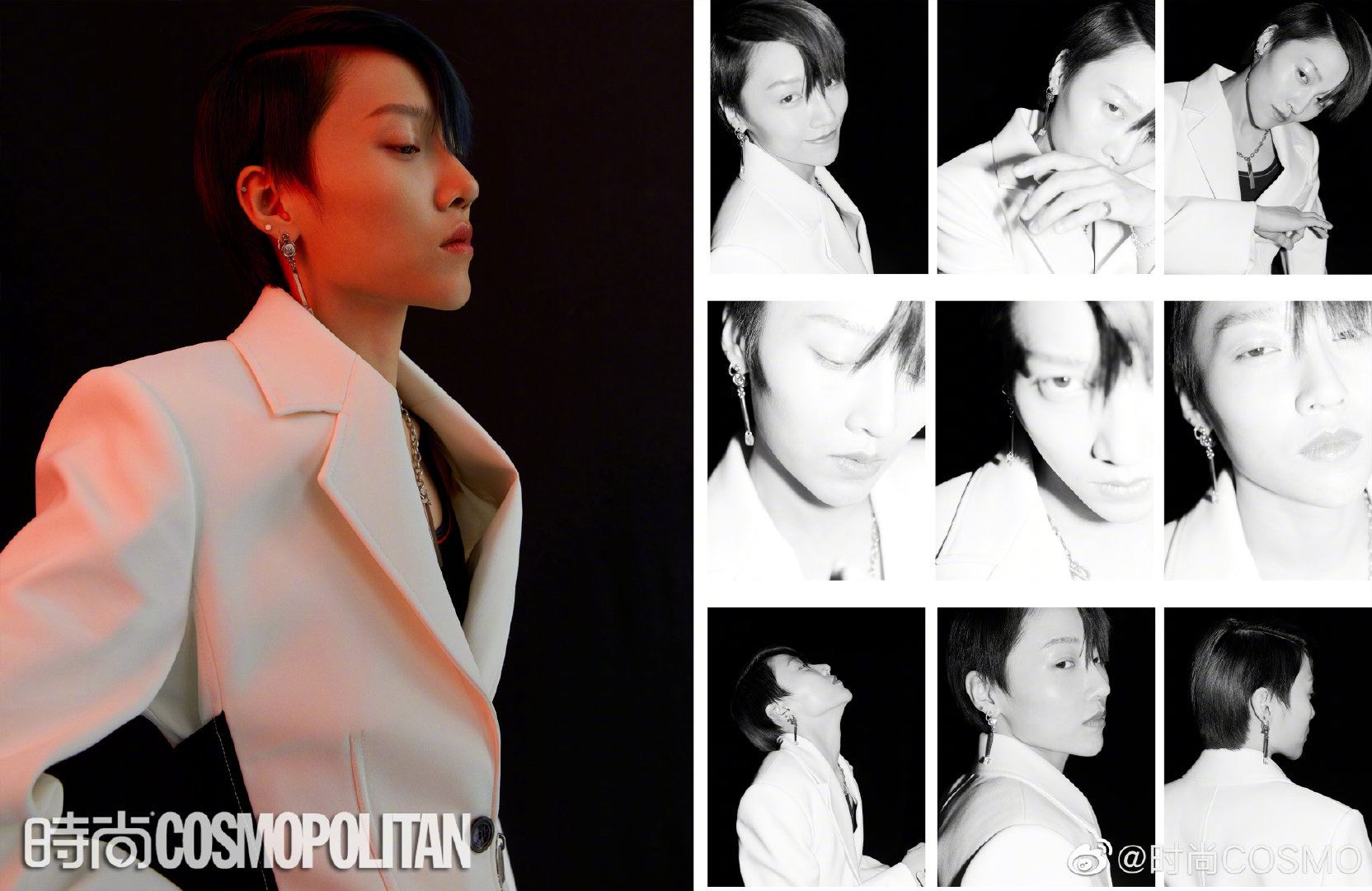 《青春有你2》前九训练生杂志大片曝光！ 虞书欣露肩刘雨昕展侧颜