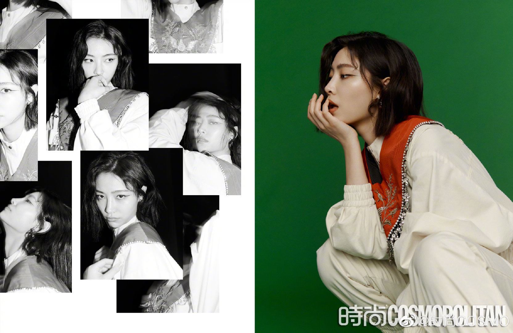 《青春有你2》前九训练生杂志大片曝光！ 虞书欣露肩刘雨昕展侧颜