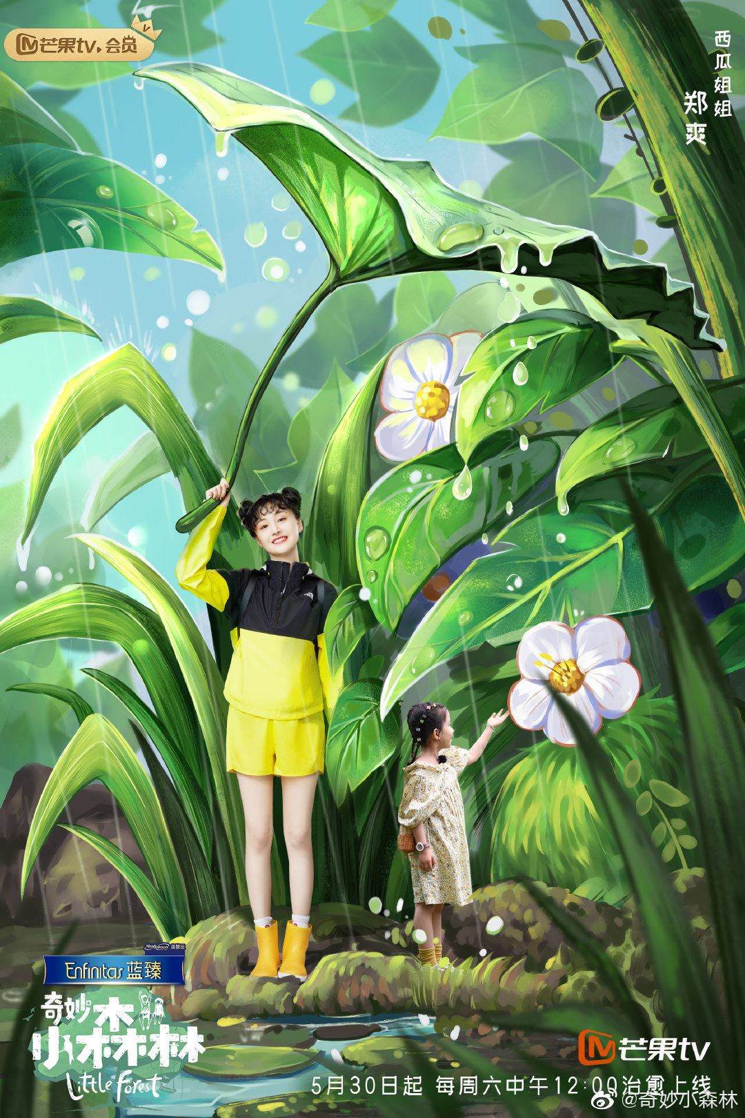 【多图】《奇妙小森林》郑爽海报图曝光！泡面刘海丸子头超元气！