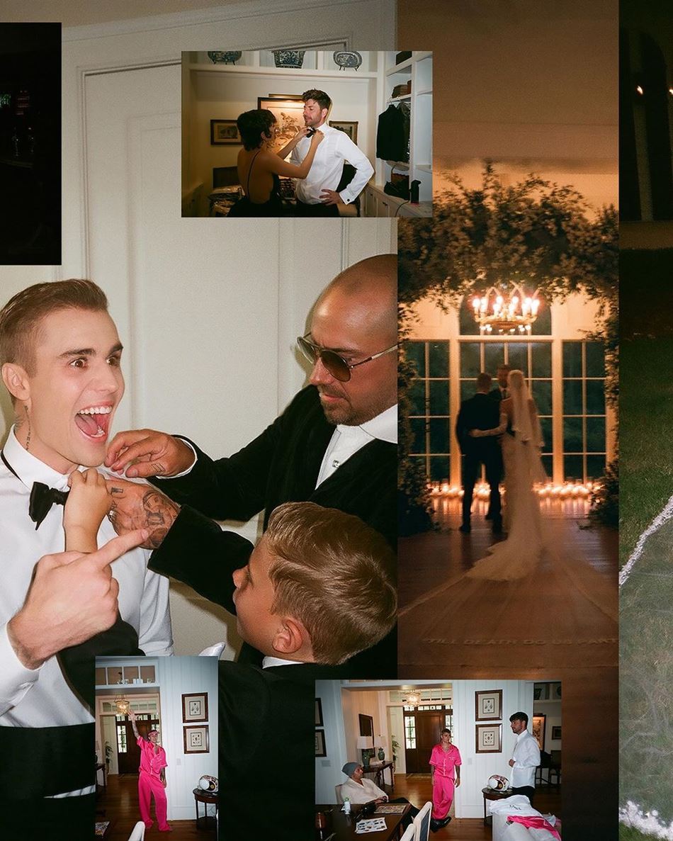 【多图】justin bieber 再分享婚照！拥吻 hailey 甜蜜十足啊