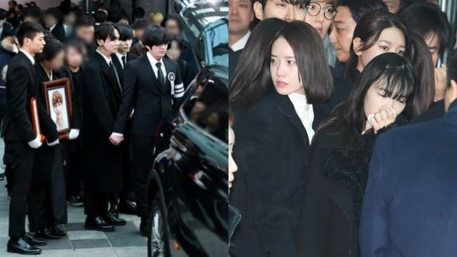 钟铉出殡了！shinee 捧牌位抬棺！少女时代泪崩