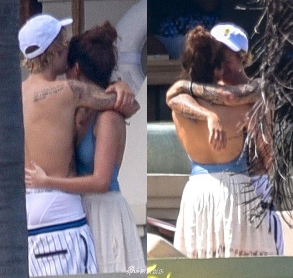 ［多图］justin带selena参加爸爸婚礼！两人猛抱抱到分不开