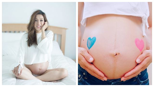 【多图】钟嘉欣晒7个月巨肚写真！留言疑似曝露宝宝性别