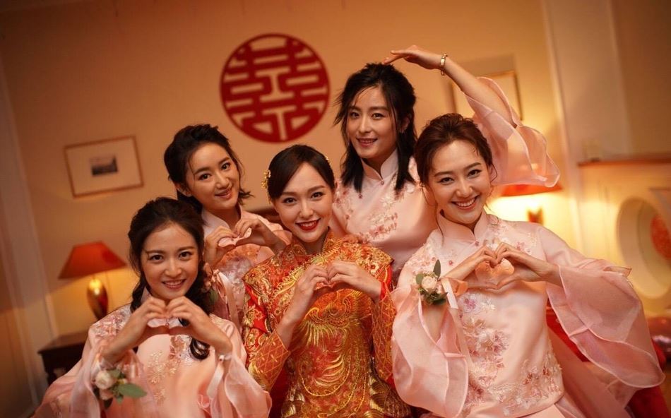 唐嫣罗晋婚礼现场图曝光！兄弟团有明道