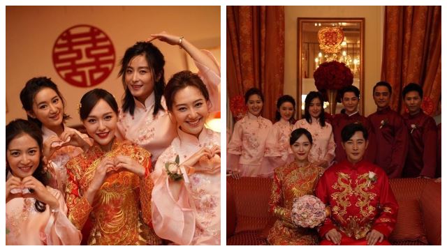 唐嫣罗晋婚礼现场图曝光！兄弟团有明道