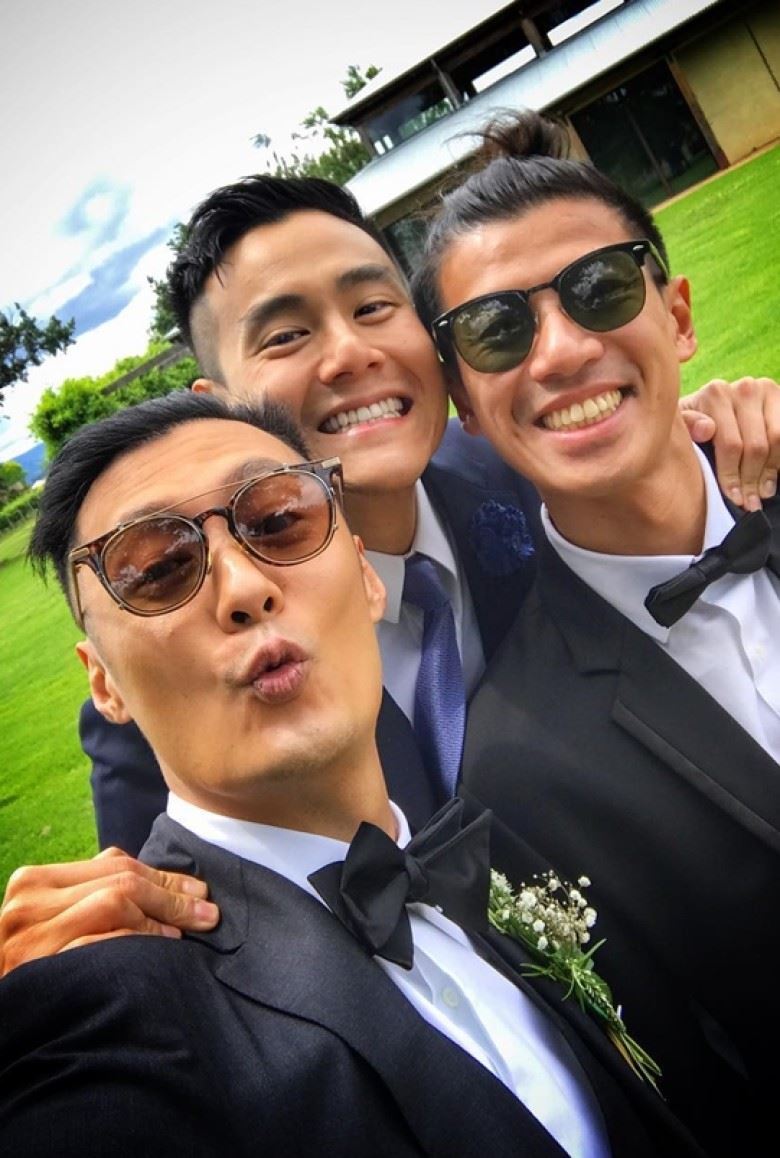 高清婚照新鲜出炉！余文乐王棠云澳洲完婚 彭于晏也在场