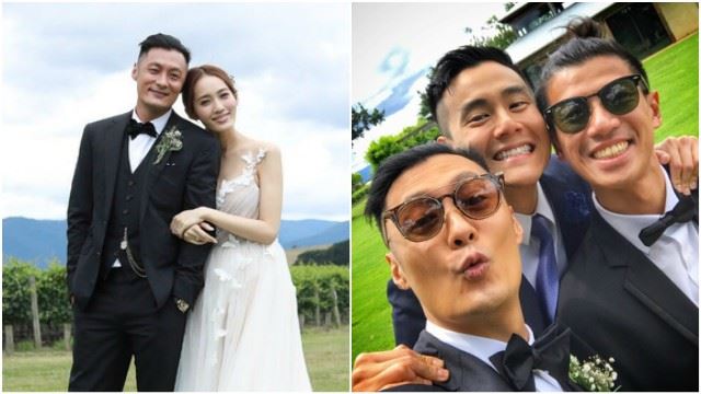 高清婚照新鲜出炉！余文乐王棠云澳洲完婚 彭于晏也在场