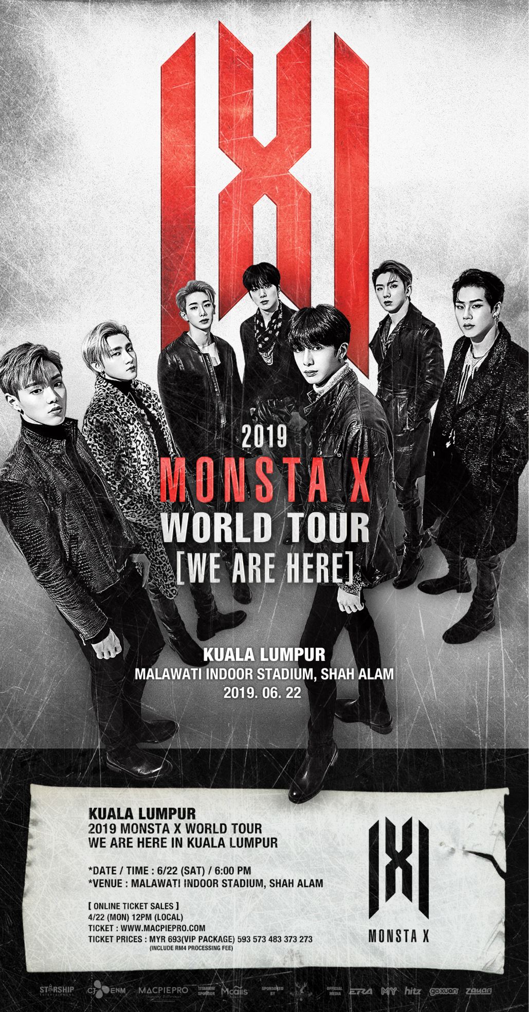 2019 monsta x world tour ‘we are here’ in kuala lumpur
