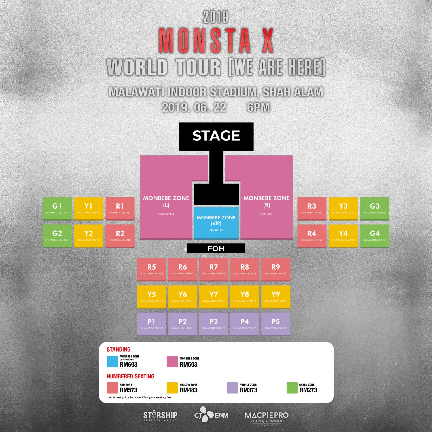 2019 monsta x world tour ‘we are here’ in kuala lumpur