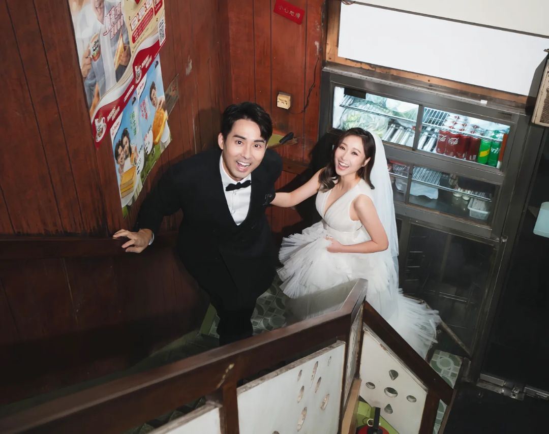 黄美棋返「行运茶餐厅」拍婚纱照💍曾在星爷电影《行运一条龙》里饰演小芬女🔥