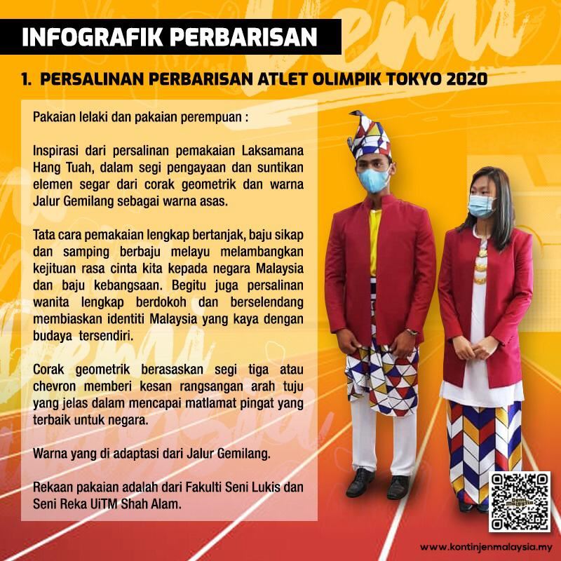【东京奥运开幕】大马代表团服饰「设计展现我国特色」🇲🇾你看出来了吗❓