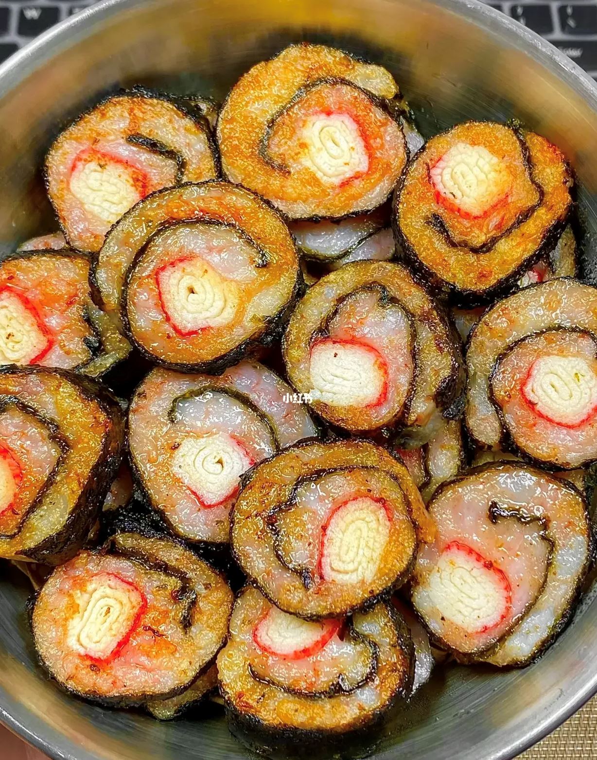 🍤小红书爆款❗️虾滑蟹柳海苔卷🦀️六个步骤超简单
