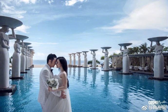 【多图】冉莹颖怀三胎与邹市明拍婚纱写真！甜爆