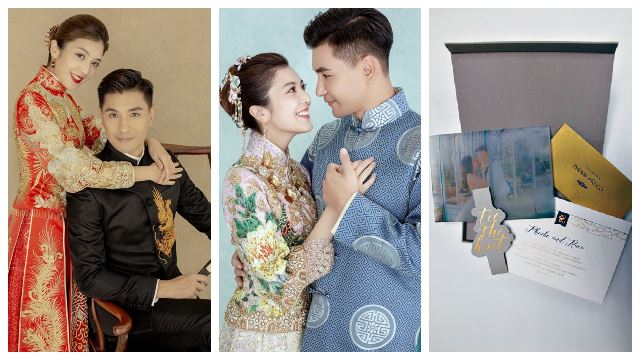 【多图】中式婚照 + 喜帖曝光！陈展鹏1013娶单文柔