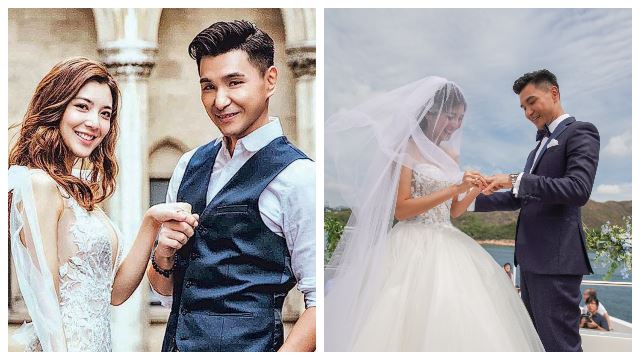 【影片】陈展鹏上载海上婚礼片段！与单文柔深情一吻甜到漏