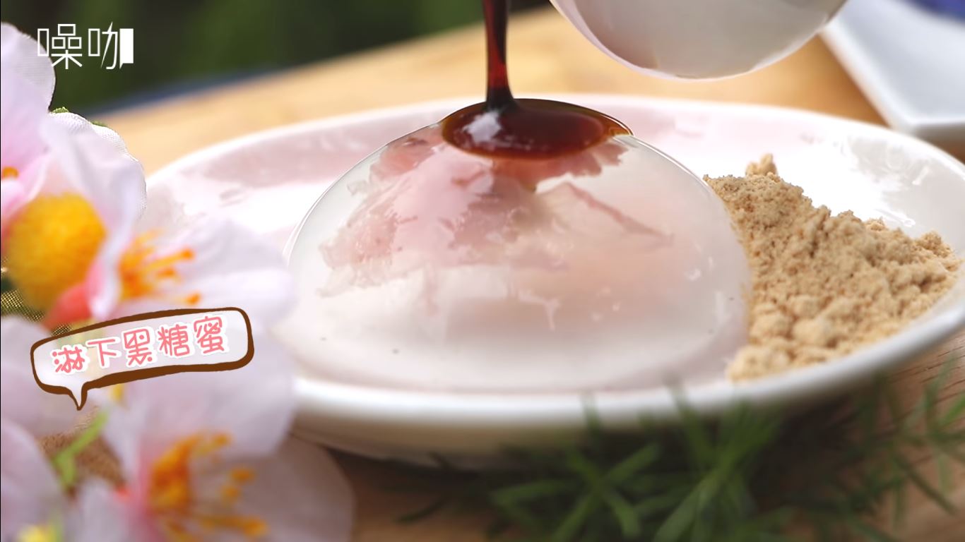 小资女料理!4步骤自制樱花水信玄饼!