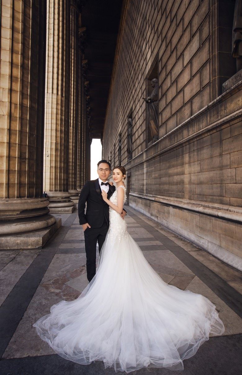 【多图】沈卓盈结婚啦！晒巴黎+英国婚照！美爆