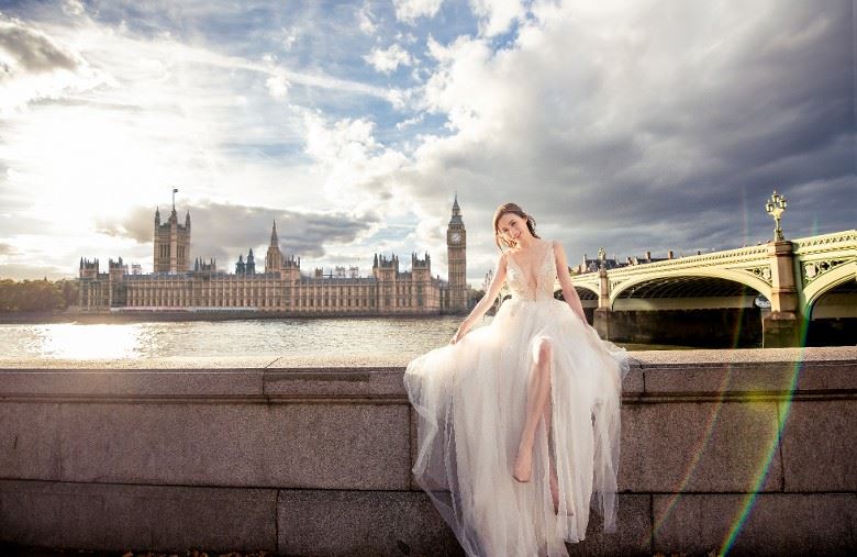 【多图】沈卓盈结婚啦！晒巴黎+英国婚照！美爆