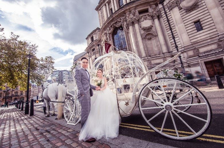 【多图】沈卓盈结婚啦！晒巴黎+英国婚照！美爆