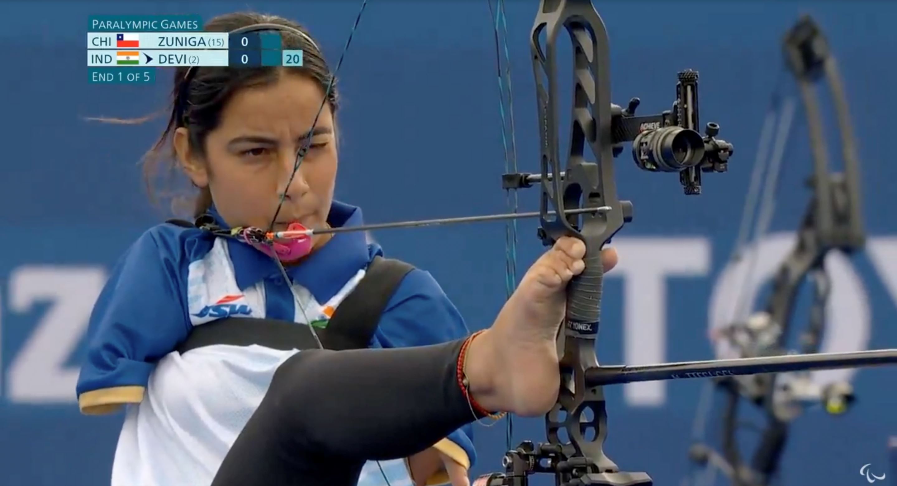【巴黎残奥会】无臂少女命中靶心🎯脚趾射箭术引全球瞩目🔥