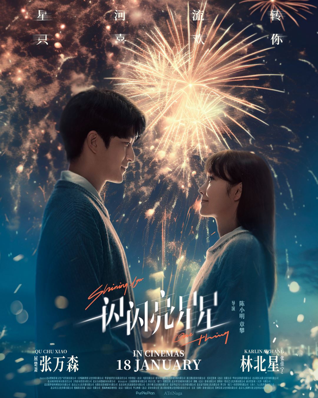🎬电影《一闪一闪亮星星》1月18日上映❗张佳宁，屈楚萧主演🔥