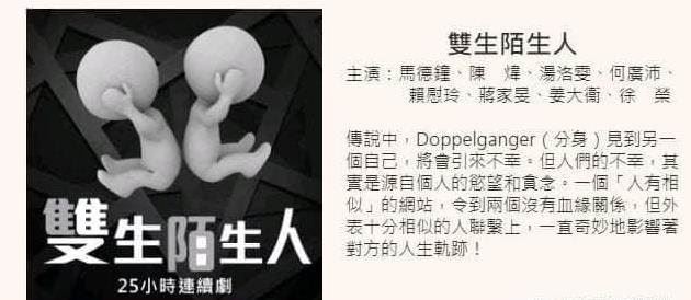 马德钟新剧《双生陌生人》4月开拍❗️网友：以为是《反黑路人甲》番外