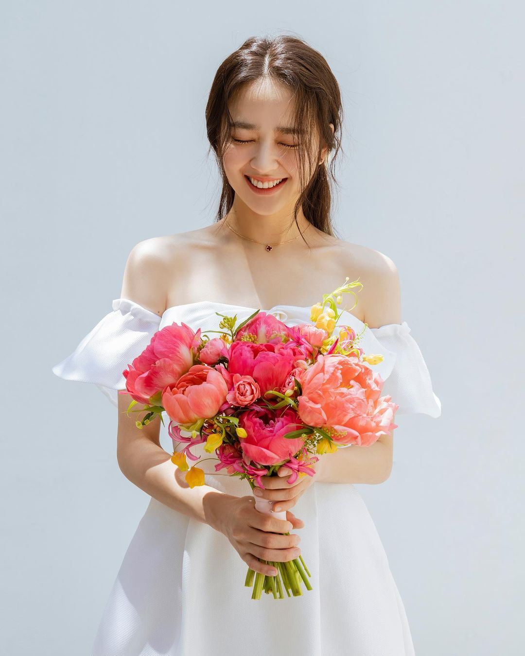 💍韩国体操女神孙妍在结婚啦❗️穿上白纱笑得好甜啊