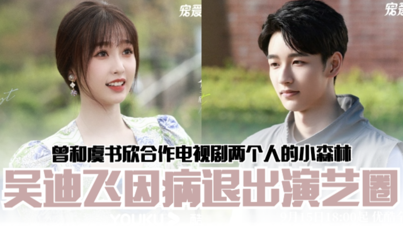 吴迪飞因病宣布退出演艺圈 曾和虞书欣合作电视剧两个人的小森林 | MY