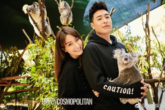 无尾熊夫妇合体！吴昕潘玮柏拍情侣封面又搂又抱超甜