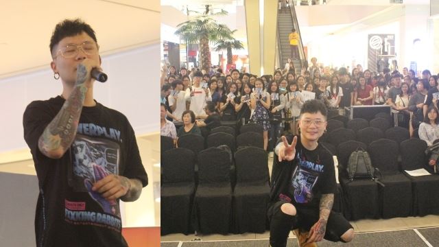 与粉丝大跳手势舞！萧秉治签唱会反应热烈