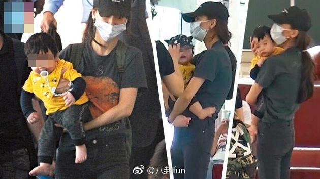 baby儿子小海绵正面照曝光！内双眼皮像足黄晓明