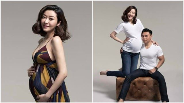 ［多图］熊黛林拍怀孕写真！大腹便便 四肢仍超纤瘦