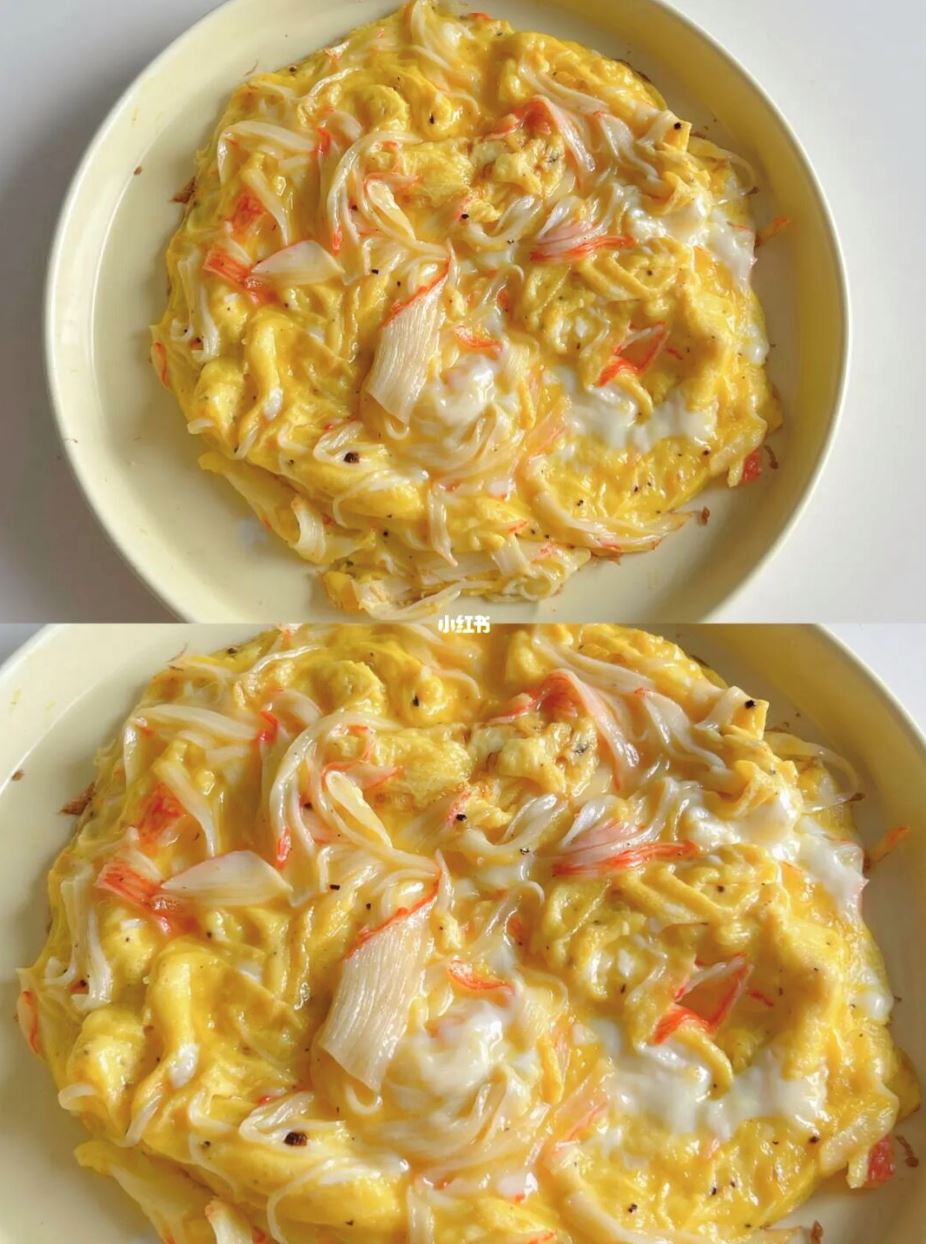 🦀️蟹柳滑蛋❗低脂高蛋白🍳每天都吃不腻