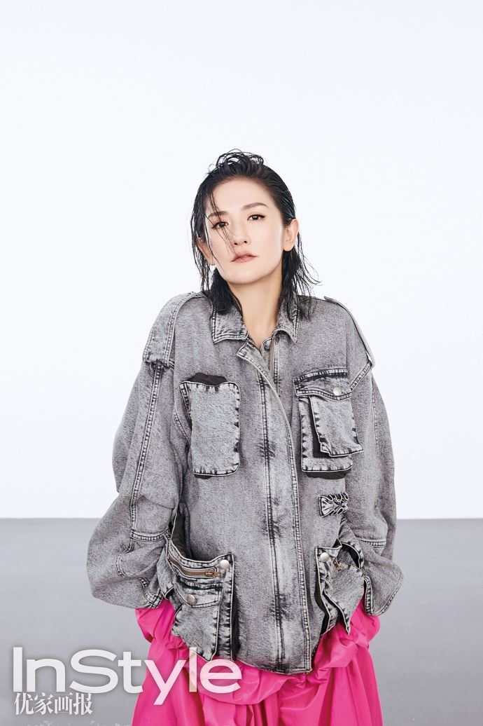 【多图】谢娜产后首登杂志封面！化身时髦girl帅气十足啊