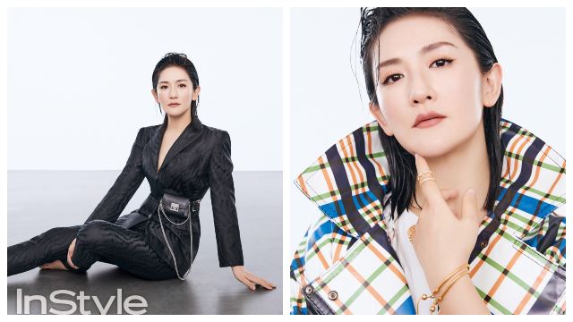 【多图】谢娜产后首登杂志封面！化身时髦girl帅气十足啊