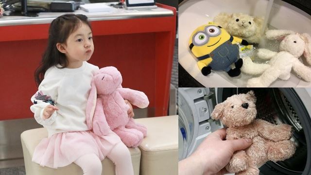 厉害夹娃娃也要会照顾！是时候清洗床上的娃娃了！