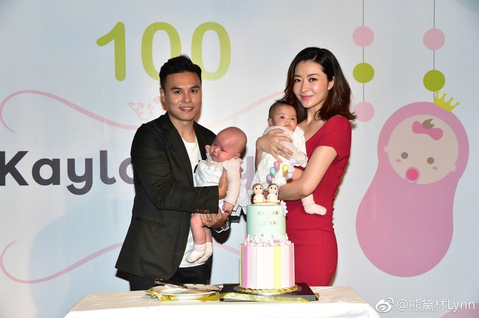熊黛林首次公开双胞胎女儿样貌！高颜值皮肤白像爸爸