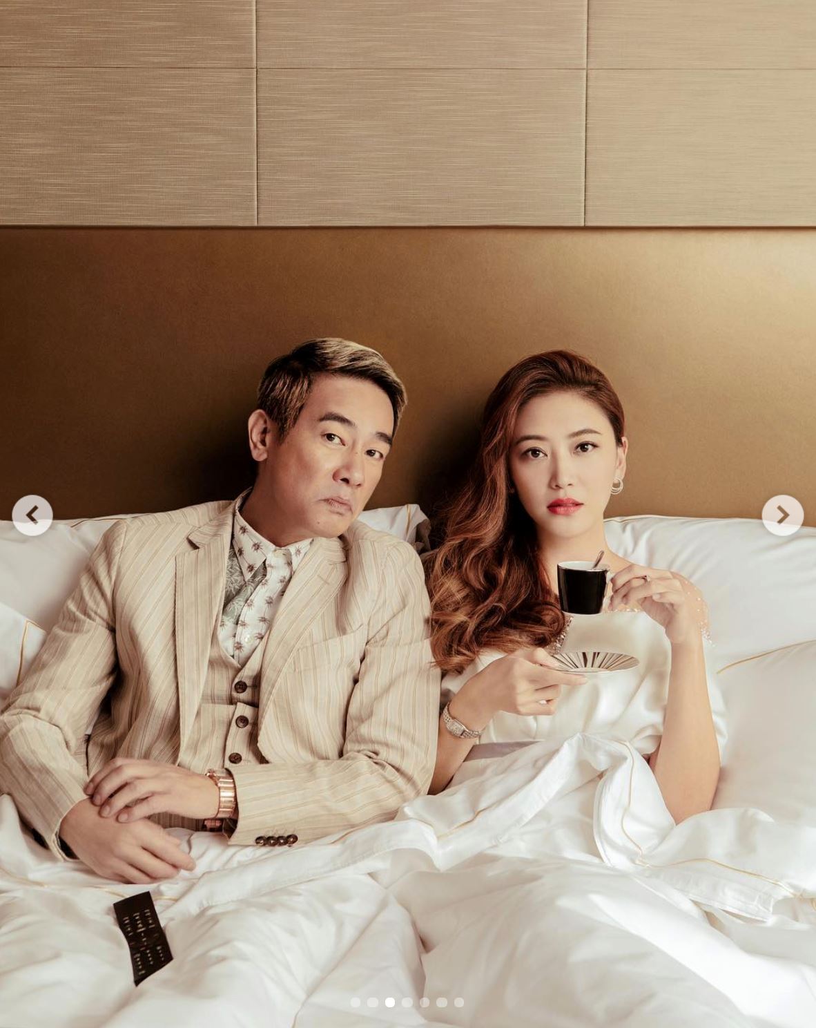 【多图】和陈小春携手拍写真！应采儿搞怪：不喜欢正儿八经的拍婚纱