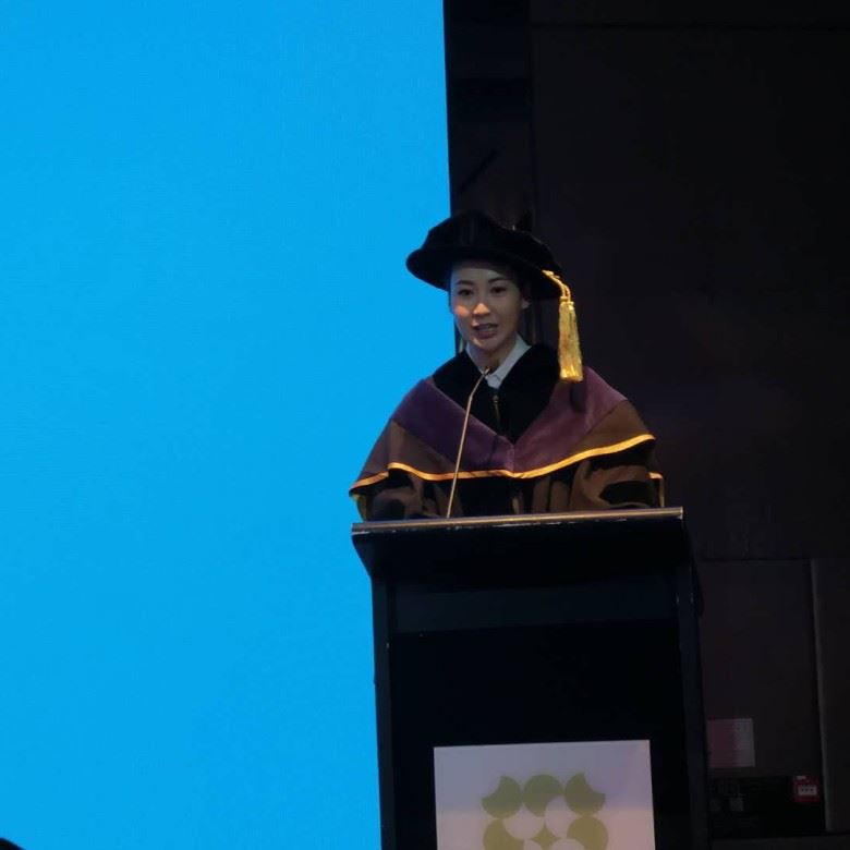 好厉害呀!庄思敏获美洲大学颁博士学位