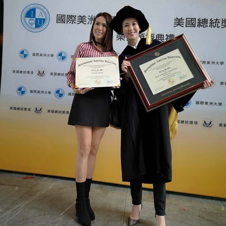 好厉害呀!庄思敏获美洲大学颁博士学位