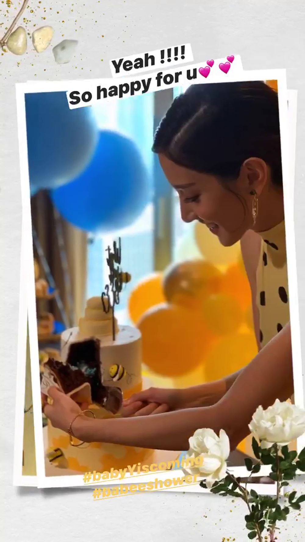 是个男宝宝!陈凯琳开派对公布二胎性别!