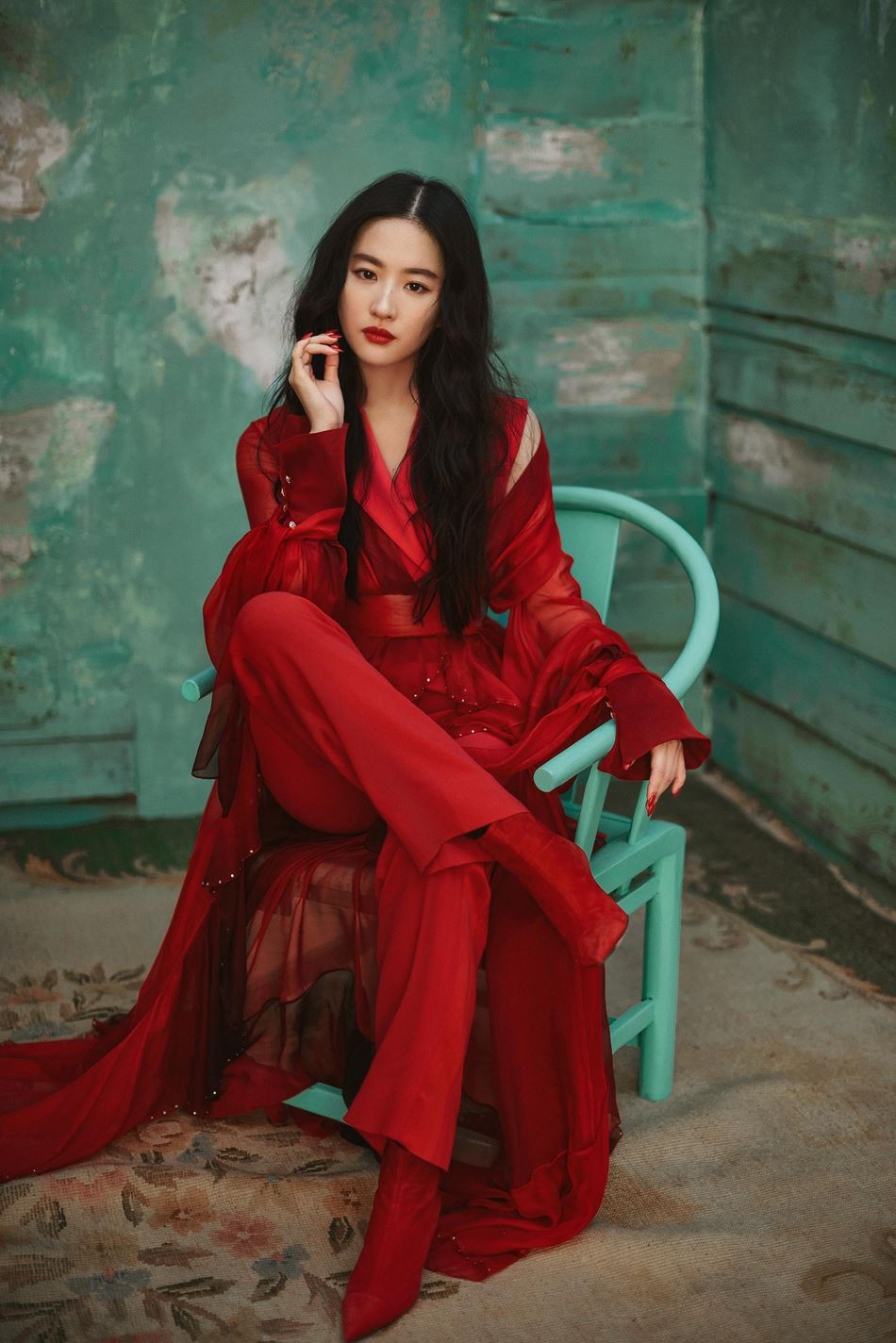 刘亦菲「花木兰」东方古典写真曝光！造型超美霸气十足！