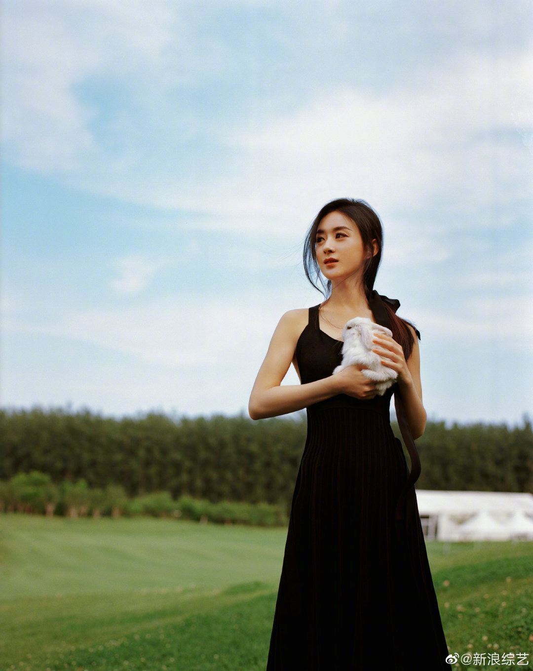 劲靓！赵丽颖露背长裙显温柔气质！网民：羡慕那兔兔