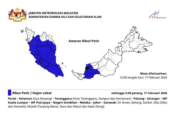heavy rain, thunderstorm until this evening