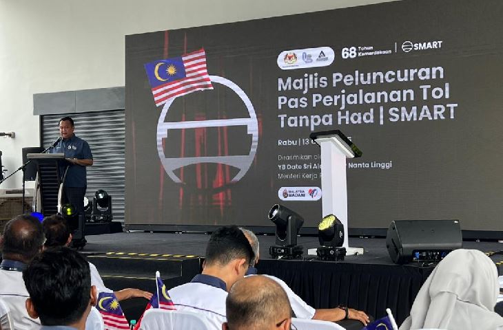 alr lancar pas perjalanan tol tanpa had smart