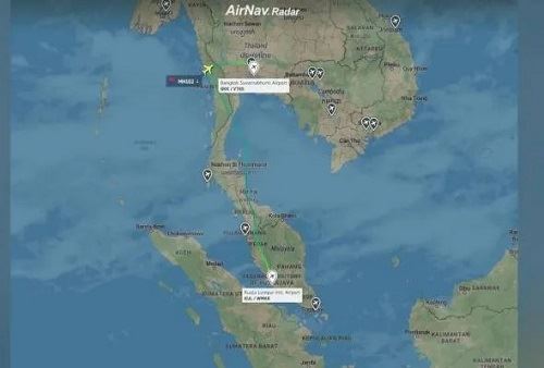 airlines விமானம் bangkok-க்கு திருப்பிவிடப்பட்டது !
