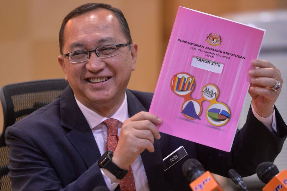 fewer straight a's among spm candidates this year!
