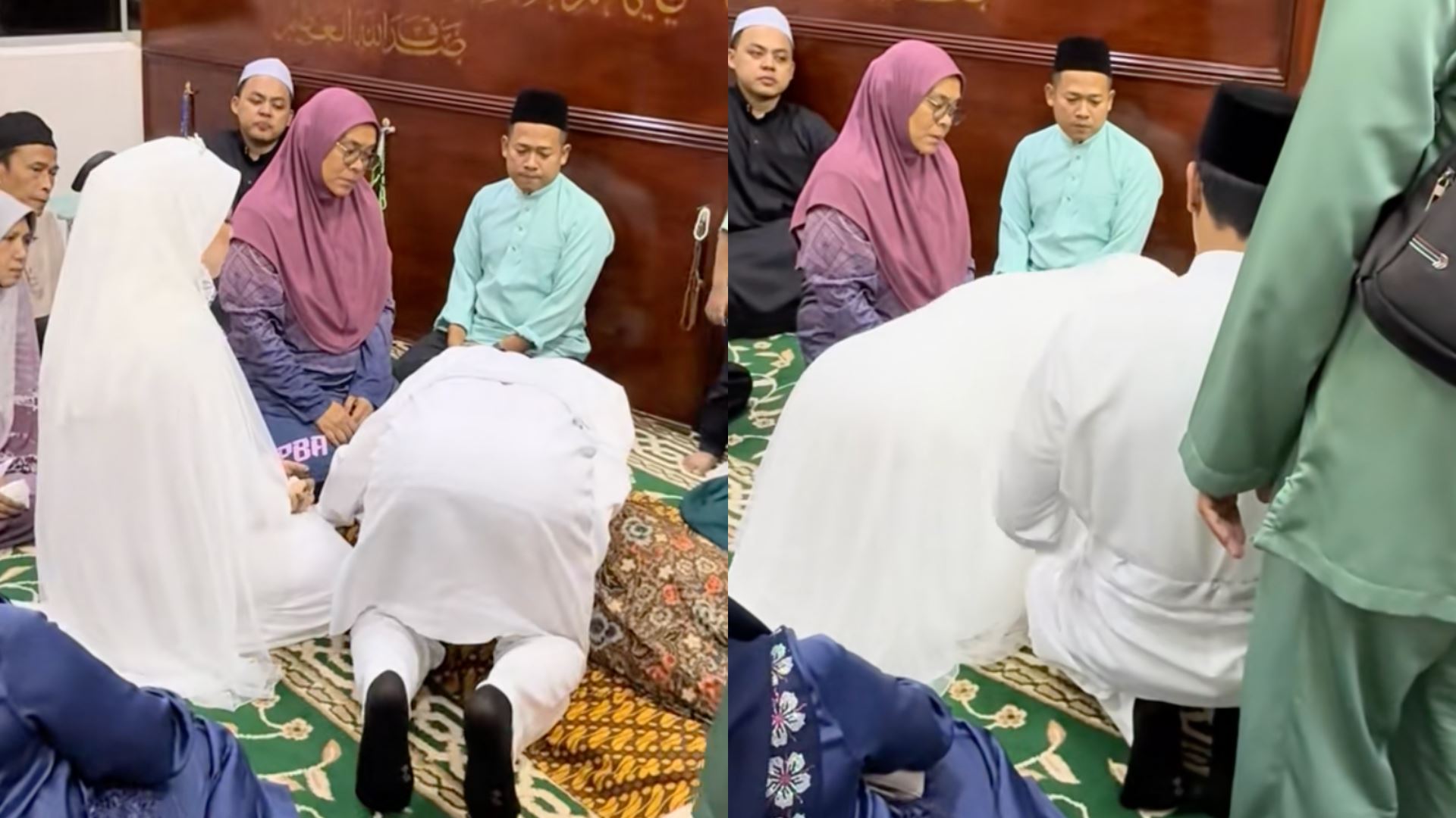 Detik Sayu di Hari Perkahwinan, Pengantin Nikah Bersebelahan Jenazah Ibu