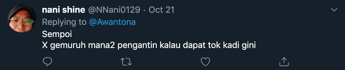 tok kadi ini siap bagi punchline kepada bakal pengantin
